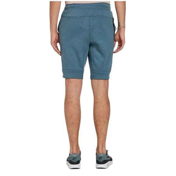 Nike Sportswear Tech Fleece Short in Smokey Blue and Black Men's Size Medium - Picture 2 of 7